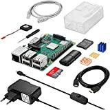 Vemico Raspberry Pi 3 Modello B+ (B Plus) Starter Kit 32GB Scheda SD/Cavo Alimentazione/Custodia Protettiva/Dissipatore Calore/Ventola/Cavo HDMI/Lettore Schede/Cavo Alimentazione Interruttore