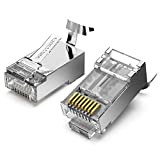 VENTION Connettori RJ45 Cat 7, Plug RJ45 Connettore Ethernet con Nichelato Schermato, 600MHz 10Gbps Alta Velocità Lan Plug Per Cavo ...