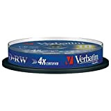 Verbatim 43488 DVD+RW, 4.7 Gb, 4x, Spindle, 10 Pezzi