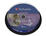 Verbatim 43576 DVD+R, 4.7 Gb, 16x, LightScribe, Spindle, 10 Pezzi