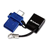 Verbatim 49966 32 GB Dual Chiavetta USB con doppio connettore USB Tipo C USB-C/USB 3.0 Drive, Blu