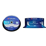 Verbatim BD-R Blu Ray Disc 50 GB, 6X, Dual Layer Recordable, Confezione da 10 & Datalife 6x BD-R 25GB 25pezzo(i)