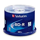 Verbatim BD-R - Disco multimediale registrabile Blu-ray da 25 GB, 16X, confezione da 50