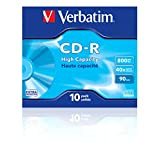 Verbatim CD-R High Capacity CD-R 800MB 10pc(s) - blank CDs (CD-R, 800 MB, 10 pc(s), 40x, 120 mm, Jewelcase)