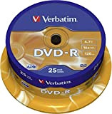 Verbatim  DVD-R 16x Speed 4,7GB , confezione da 25