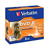 Verbatim DVD-R 4.7GB Lightscribe - Confezione da 5