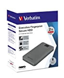 Verbatim Executive Fingerprint Secure HDD - 2 TB - Grigio - Hard disk esterno con lettore di impronte digitali - ...