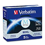 VERBATIM M-DISC BD-R XL 100GB/1-4X JEWELCASE (5 DISCOS)