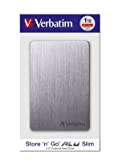 Verbatim Store 'n' Go ALU Slim I 1 TB I Space Grey I Hard disk esterno I USB 3.2 GEN ...