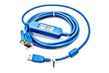 vhbw Cavo di programmazione USB PLC compatibile con Siemens Simatic S7-200 PLC radio - Adattatore seriale, blu