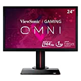 ViewSonic XG2402 Monitor Gaming Full HD 24" AMD FreeSync per eSports (144Hz 1ms 1080p HDMI DisplayPort Speakers) - Nero