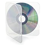 Vision Media 100 x quadrato custodia conchiglie - Super trasparente di alta qualità a conchiglia per CD/DVD