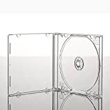 Vision Media Custodia Protettiva per CD Singoli con Vassoio Trasparente - Spessore 10.4mm