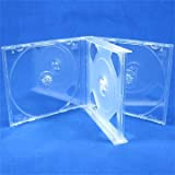 Vision Media®, custodia trasparente per mini CD a 3 vie, dorso da 22 mm, confezione da 5 pezzi