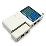 Vsnetwork Tester Cavo di rete Lan Ethernet Network RJ45 RJ11 USB BNC, 4 in 1, Multifunzione, Compatibile con Cat 5 ...