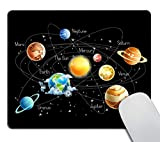 Wasach Solar System Planets Stars and Latky Way Galaxy Space Gaming Mouse Pad con Sole Mercurio Venus Terra Marte Giove ...