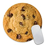 Wasach - Tappetino per mouse con motivo a forma di cioccolato gigante, motivo: biscotti a forma di cerchio, divertente regalo ...