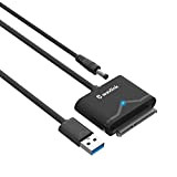 Wavlink - Adattatore da USB 3.0 a SATA con alimentatore da 12V 2A DC per SSD e HDD da 2,5" ...