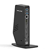 WAVLINK USB 3.0 / USB C Universal Docking Station supporta due uscite video 4K per laptop, PC o Mac (DisplayPort ...