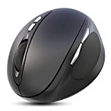 WBF Mouse Wireless - Mouse Wireless 2.4G USB Verticale Ergonomico Gamer Mause 7 Tasti Mouse 2400 DPI per PC Laptop ...
