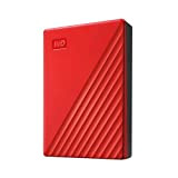 WD 4TB My Passport Rosso, Hard Disk Portatile USB 3.0 con software per la gestione dei dispositivi, backup e protezione ...