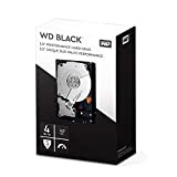 WD_BLACK 4 TB Performance Desktop Hard Disk Drive, Kit Retail Box, 7200 RPM, SATA 6 Gb/s, Cache 64 GB, 3.5"