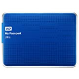 WD My Passport Ultra Mobile Hard Disk Esterno 6,4 cm, 2,5 'USB 3.0 con crittografia Hardware, protezione con password – Recertified blu Blau 1.000GB (1TB)