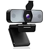 Webcam 4K con Microfono, UHD Webcam PC con Privacy Cover, Auto Focus, Plug and Play, PC Camera per YouTube, Instagram, ...