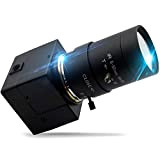 Webcam da 2 MP 5-50 mm con Obiettivo Vario, Telecamera USB HD 1080P, VGA 100 fps USB con Fotocamera CMOS ...