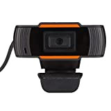 Webcam USB 1080P, Web Cam Ruotabile 30fps Ad Alta Risoluzione con Microfono per Riunioni di Classe Online di Trasmissione in ...