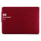Western Digital My Passport Ultra HDD Esterno, 2,50 Pollici, USB 3.0, 1000 GB, Autoalimentato, Compatibilità Mac, Rosso