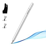 WOEOA Penna iPad per Touch Screen,9mm Pennina Capacitiva Stylus Pen con Punta a Disco，Cappuccio di Copertura Magnetismo,Palm Rejection,Pennina per il ...