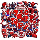 wopin 70 PCS Adesivi Spider-Man Cartoon Adesivi Bottiglie d'Acqua, Moto, Quaderni, Bagagli, Bicicletta, Skateboard, Ottimo Regalo per Bambini, Ragazzi, Adolescenti
