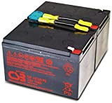 WSB Battery CSB-SCD6 SCD6 - Set di batterie compatibili con APC RBC6 RBC 6 Plug & Play