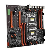 X99 Dual Socket Desktop Motherboard, LGA 2011-3 CPU Mainboard For Studio Computer Game Simulator E5CPU (DDR4 3000/2666/2400 / 2133MHz, PCI-E, ...