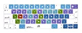 XHLWZR EU/UK Silicone Final Cut Pro X Tasti di scelta rapida per tastiera MacBook Pro Touch Bar 13" 15" (A2159, ...