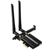 XIAOLO Wi-Fi 6E AX210 PCIe Scheda WiFi Bluetooth 5.2 con Dissipatore di Calore 5400Mbps Tri-Band 2.4G/5G/6G PCI-E Wireless WiFi Scheda ...