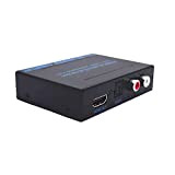 Xmiral Splitter Audio HDMI 4K Splitter Audio HDMI a HDMI 4K X 2K (SPDIF + R/L) Estrattore (8.5 * 6.3 ...