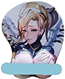 Xspwxn. Overwatch Mercy 2way Skin For Gaming 3D Pad Mouse Ergonomico Con Supporto For Il Polso Supporto Antiscivolo Backing Easy-bading ...