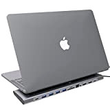 XtremeMac Premium Docking Station Adattatore 12-in-1 USB C, stazione deTipo C per MacBook e Laptop: Ethernet, 4x USB 3.0, 2x ...