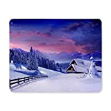 Yanteng Mouse pad da gioco, Mouse Pad Winter Sunset Gaming Mouse Pad per computer