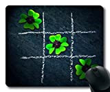 Yanteng (Tappetino per il mouse con bordo di precisione) Klee Four Leaf Clover Lucky Clover Tic Tac Toe Gaming tappetino ...