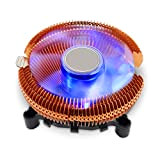 YAODHAOD Ventola di raffreddamento per CPU, ventola di raffreddamento silenziosa con luce blu a LED, in alluminio puro con cuscinetto ...