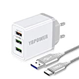 YBPowerCable USB Quick Charge 3.0 / 5.4 A per Samsung A51 5G A50 A70 A52 A80 A90, Nokia 7.1 7.2 ...
