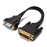 YIWENTEC Active DVI-D Dual Link 24 + 1 maschio a VGA Femmina m/f video piatto cavo adattatore Converter