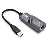 Yizhet Adattatore di Rete USB Super Speed USB 3.0 a RJ45 10/100/1000 Gigabit Ethernet per PC o Portatile di Windows ...