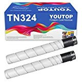 YOUTOP TN324k - Confezione da 2 cartucce toner compatibili con Konica Minolta Bizhub C368 C308 C258 TN 324K