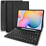 YUEJIDZ Custodia con Tastiera per Galaxy Tab S6 Lite 10.4" 2022/2020,Slim Cover con Rimovibile Magnetica Wireless Bluetooth Tastiera [Layout Italiano],per ...