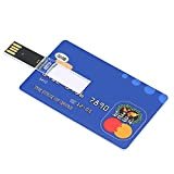 Yunseity Chiavetta USB, Chiavetta USB a Forma di Carta di Credito 32G Memory Stick U Disk Thumb Gift, per Backup ...