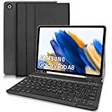 Zabatoco Tastiera Custodia per Samsung Galaxy Tab A8 10.5 2021 SM-X200/ X205 / X207, [Layout Italiana] Tastiera Magnetic wireless Bluetooth ...